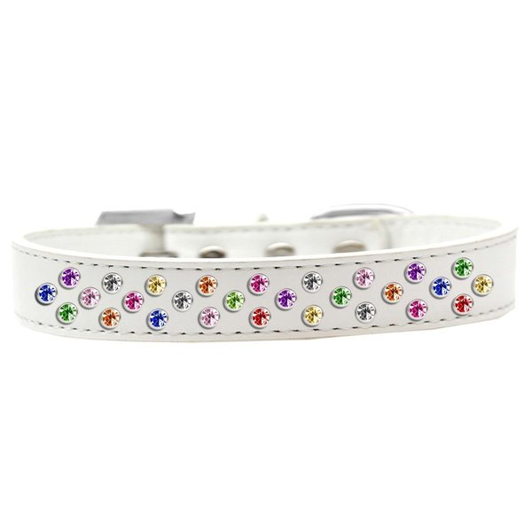Mirage Pet Products Sprinkles Dog CollarConfetti CrystalsWhite Size 20 615-26 WT-20